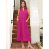 image:imageANRABESS Women Casual Maxi Dress Sleeveless V Neck Summer Beach SundressHot Pink