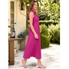 image:imageANRABESS Women Casual Maxi Dress Sleeveless V Neck Summer Beach SundressHot Pink