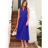 image:imageANRABESS Women Casual Maxi Dress Sleeveless V Neck Summer Beach SundressRoyal Blue