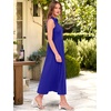 image:imageANRABESS Women Casual Maxi Dress Sleeveless V Neck Summer Beach SundressRoyal Blue