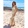 image:imageANRABESS Women Crochet Swimsuit Coverup Bathing Suit Beach Maxi DressBeige