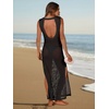 image:imageANRABESS Women Crochet Swimsuit Coverup Bathing Suit Beach Maxi DressBlack