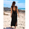 image:imageANRABESS Women Crochet Swimsuit Coverup Bathing Suit Beach Maxi DressBlack