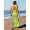 image:imageANRABESS Women Crochet Swimsuit Coverup Bathing Suit Beach Maxi DressFluorescent Green