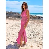 image:imageANRABESS Women Crochet Swimsuit Coverup Bathing Suit Beach Maxi DressHot Pink