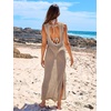 image:imageANRABESS Women Crochet Swimsuit Coverup Bathing Suit Beach Maxi DressKhaki