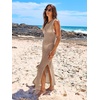 image:imageANRABESS Women Crochet Swimsuit Coverup Bathing Suit Beach Maxi DressKhaki