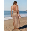 image:imageANRABESS Women Crochet Swimsuit Coverup Bathing Suit Beach Maxi DressKhaki