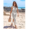 image:imageANRABESS Women Crochet Swimsuit Coverup Bathing Suit Beach Maxi DressWhite