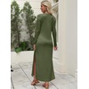 image:imageANRABESS Women Long Sleeve Fall Maxi Dresses with Pockets Wrinkle FreeArmy Green