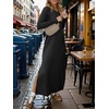 image:imageANRABESS Women Long Sleeve Fall Maxi Dresses with Pockets Wrinkle FreeBlack