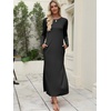 image:imageANRABESS Women Long Sleeve Fall Maxi Dresses with Pockets Wrinkle FreeBlack