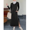 image:imageANRABESS Women Long Sleeve Fall Maxi Dresses with Pockets Wrinkle FreeBlack