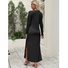 image:imageANRABESS Women Long Sleeve Fall Maxi Dresses with Pockets Wrinkle FreeBlack