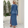 image:imageANRABESS Women Long Sleeve Fall Maxi Dresses with Pockets Wrinkle FreeDeep Blue