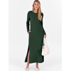 image:imageANRABESS Women Long Sleeve Fall Maxi Dresses with Pockets Wrinkle FreeDeep Green