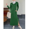 image:imageANRABESS Women Long Sleeve Fall Maxi Dresses with Pockets Wrinkle FreeForest Green