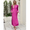 image:imageANRABESS Women Long Sleeve Fall Maxi Dresses with Pockets Wrinkle FreeHot Pink
