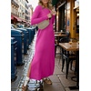 image:imageANRABESS Women Long Sleeve Fall Maxi Dresses with Pockets Wrinkle FreeHot Pink