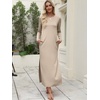 image:imageANRABESS Women Long Sleeve Fall Maxi Dresses with Pockets Wrinkle FreeKhaki