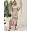 image:imageANRABESS Women Long Sleeve Fall Maxi Dresses with Pockets Wrinkle FreeKhaki