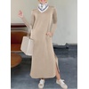 image:imageANRABESS Women Long Sleeve Fall Maxi Dresses with Pockets Wrinkle FreeKhaki