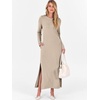 image:imageANRABESS Women Long Sleeve Fall Maxi Dresses with Pockets Wrinkle FreeKhaki