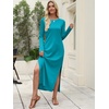 image:imageANRABESS Women Long Sleeve Fall Maxi Dresses with Pockets Wrinkle FreeLake Blue