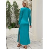 image:imageANRABESS Women Long Sleeve Fall Maxi Dresses with Pockets Wrinkle FreeLake Blue
