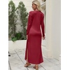 image:imageANRABESS Women Long Sleeve Fall Maxi Dresses with Pockets Wrinkle FreeWine Red