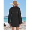 image:imageANRABESS Women Swimsuit Cover Up Crochet Bathing Suit Beach Swim Mini DressBlack