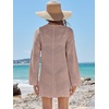 image:imageANRABESS Women Swimsuit Cover Up Crochet Bathing Suit Beach Swim Mini DressPink