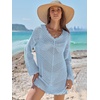 image:imageANRABESS Women Swimsuit Cover Up Crochet Bathing Suit Beach Swim Mini DressSky