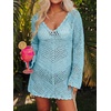 image:imageANRABESS Women Swimsuit Cover Up Crochet Bathing Suit Beach Swim Mini DressSky