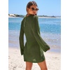 image:imageANRABESS Women Swimsuit Coverup Swimwear Crochet Bathing Suit Beach DressArmy Green