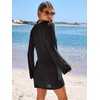 image:imageANRABESS Women Swimsuit Coverup Swimwear Crochet Bathing Suit Beach DressBlack