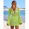 image:imageANRABESS Women Swimsuit Coverup Swimwear Crochet Bathing Suit Beach DressGreen