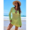 image:imageANRABESS Women Swimsuit Coverup Swimwear Crochet Bathing Suit Beach DressGreen