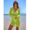 image:imageANRABESS Women Swimsuit Coverup Swimwear Crochet Bathing Suit Beach DressGreen