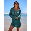 image:imageANRABESS Women Swimsuit Coverup Swimwear Crochet Bathing Suit Beach DressLake