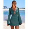 image:imageANRABESS Women Swimsuit Coverup Swimwear Crochet Bathing Suit Beach DressLake