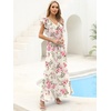 image:imageANRABESS Women Wedding Guest Dresses Floral Empire Waist Maxi DressFloral Pink Rose