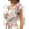 image:imageANRABESS Women Wedding Guest Dresses Floral Empire Waist Maxi DressFloral Pink Rose