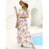 image:imageANRABESS Women Wedding Guest Dresses Floral Empire Waist Maxi DressFloral Pink Rose
