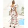 image:imageANRABESS Women Wedding Guest Dresses Floral Empire Waist Maxi DressFloral Pink Rose