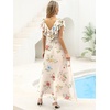 image:imageANRABESS Women Wedding Guest Dresses Floral Empire Waist Maxi DressMulticolored Rose Apricot