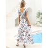 image:imageANRABESS Women Wedding Guest Dresses Floral Empire Waist Maxi DressPink Peony White