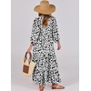image:imageANRABESS Womens Boho Floral 34 Puff Sleeve Maxi DressLeopard Print