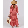 image:imageANRABESS Womens Boho Floral 34 Puff Sleeve Maxi DressPink