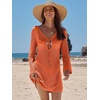 image:imageANRABESS Womens Crochet Swimsuit Cover Ups Summer Beach Vacation DressesOrange